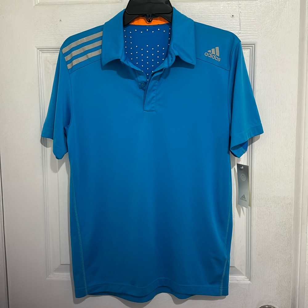 adidas climachill men’s blue shirt size medium